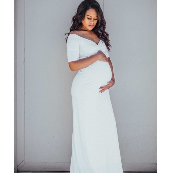 White Maternity Dress